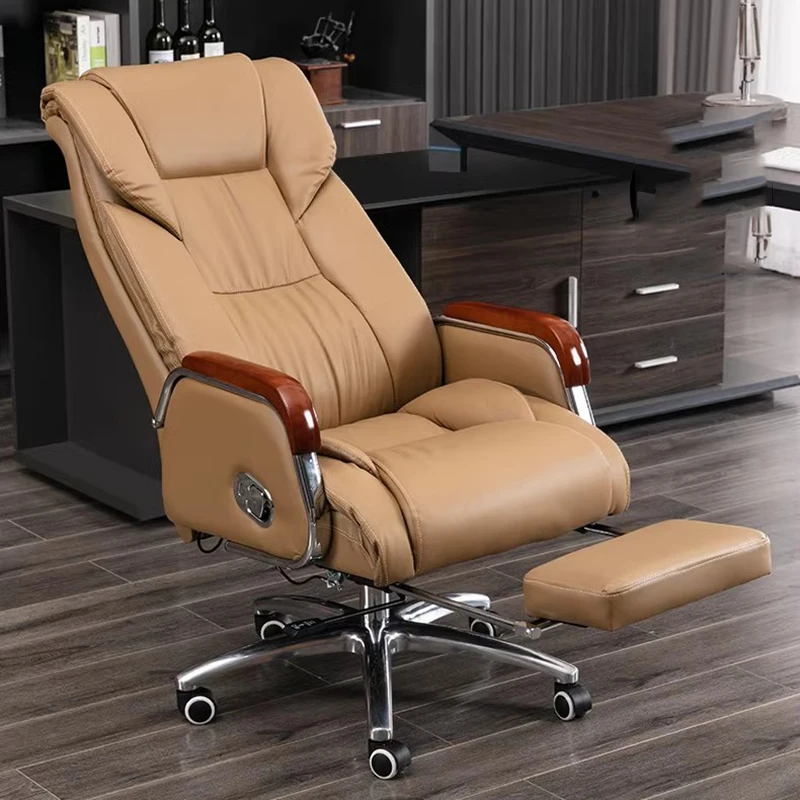 Sedia da ufficio in pelle pigra Trono Playseat Sedia da ufficio direzionale ergonomica Nordic Relaxing Sillas De Oficina Mobili per la casa