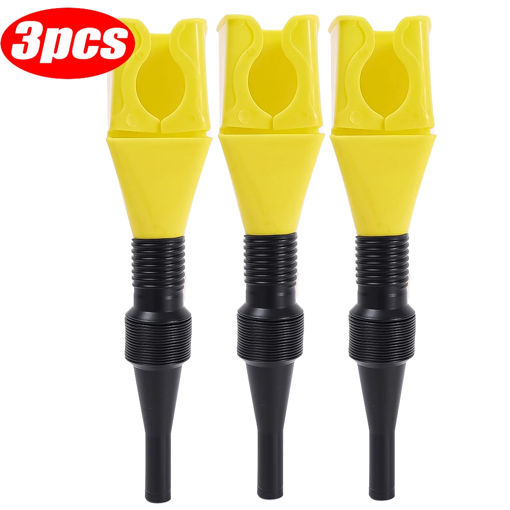 3Pcs Auto Tanken Trichter Benzin Faltbare Motor Öl Trichter Werkzeug Kunststoff Trichter Auto Motorrad Tanken Werkzeug Auto Zubehör