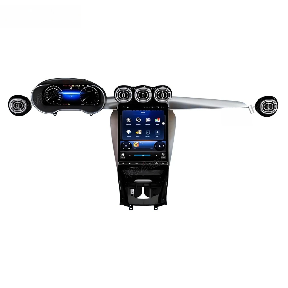 

New Design Car Interior Kits Android Car Radio Digital Cluster Air Outlet for C GLC W205 X253 2015 2022