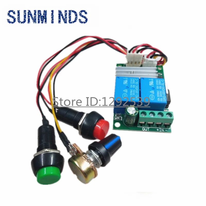 DC 6V 12V 24V PWM DC Motor Speed Controller Forward And Reverse Switch Linear Actuator Motor Controller Ddjustable Speed Control