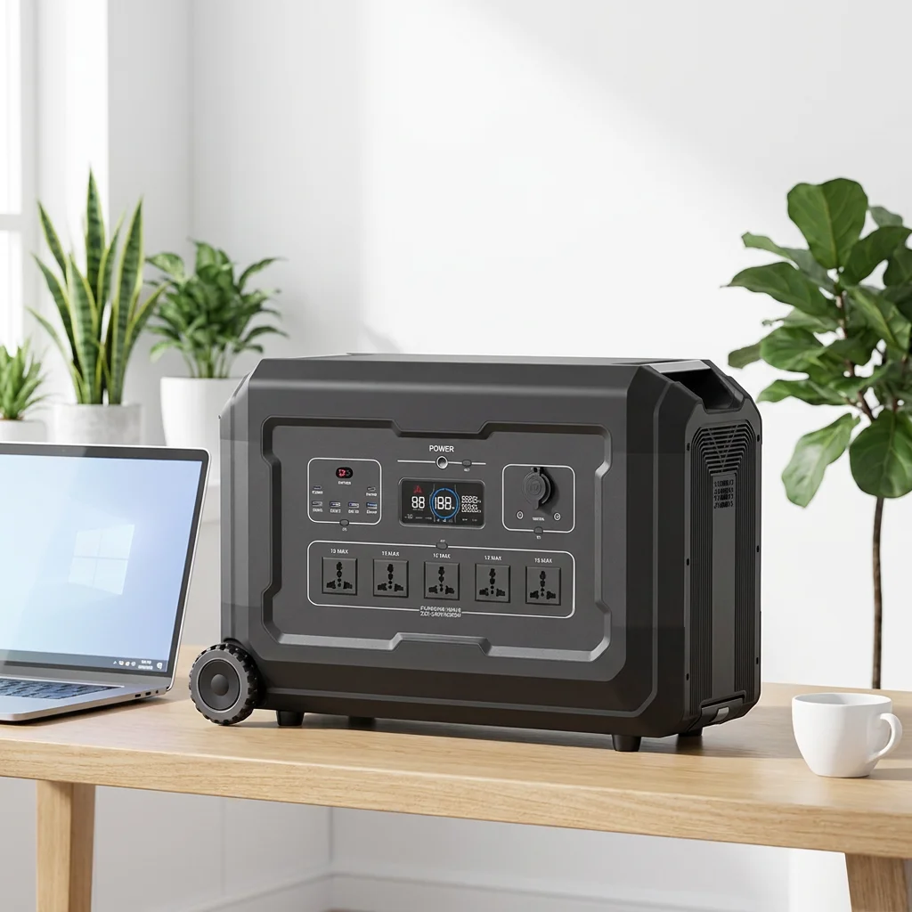 E-Nice Solar Energy Generator 3000w Outdoor Waterproof Charging Station Lifepo4 Portable Power Station