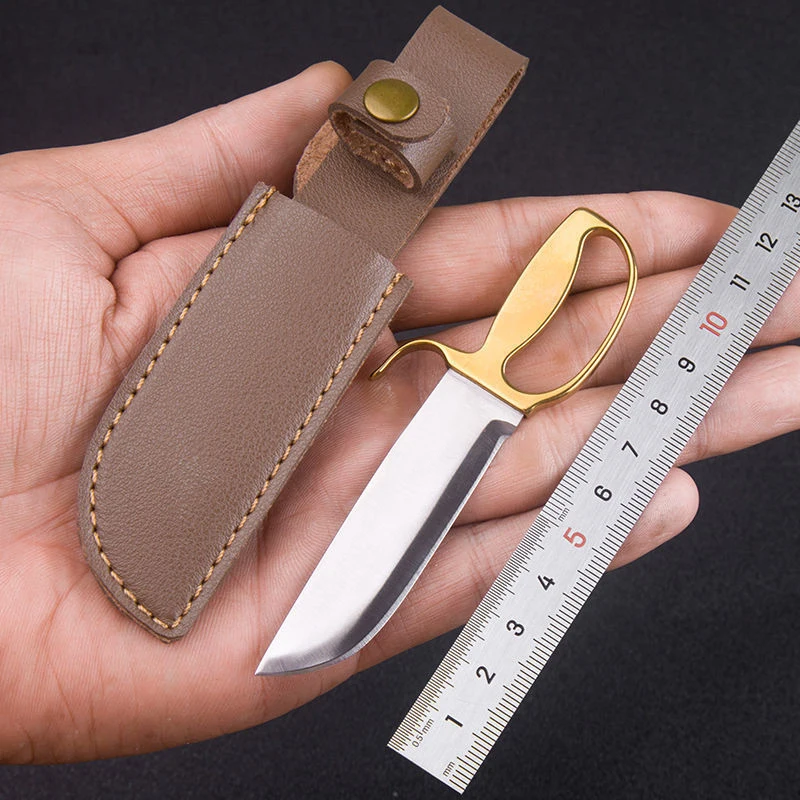 1pc Portable Stainless Steel Mini Pocket Knife,EDC Wing Chun Small Knife,Used to Open the Box, A Special Gift and Collectible