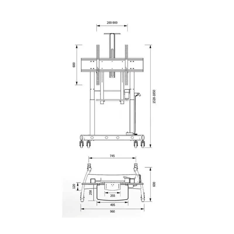 Popular spring gas arm multi-directional mechanism system conference room lift moveable self high loading capacity W100