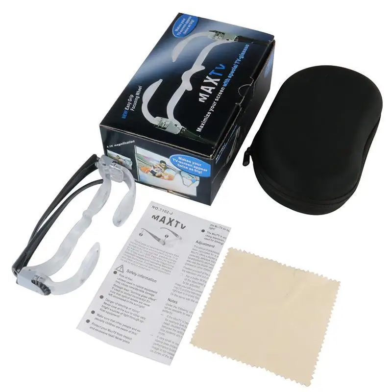 Imagem -06 - Baixa Visão Ampliação Óculos para Tela de tv Lupa Binocular Aids 2.1x Maxtv Miopia