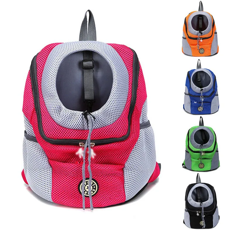 

Outdoor New Dog Pet Backpack Carrier Travel Bag Front Pack Breathable Adjustable with Safety Reflective Strips for Hiking Cats