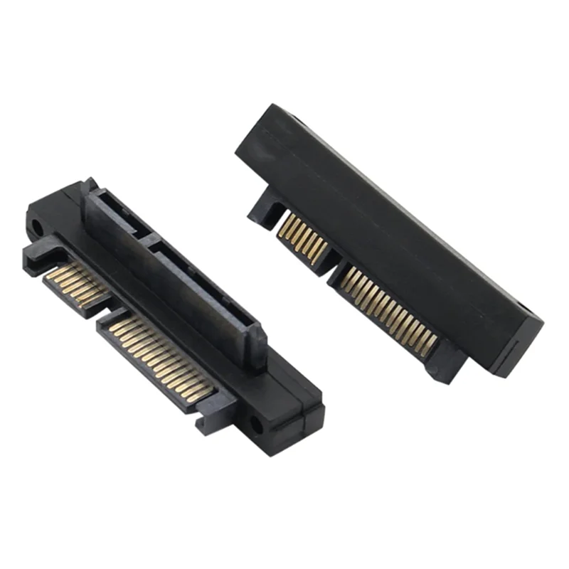 ABT-4PCS SFF-8482 SAS hembra a SATA macho 15Pin cabezal curvo convertidor adaptador de ángulo de 90 grados para Cable de placa base