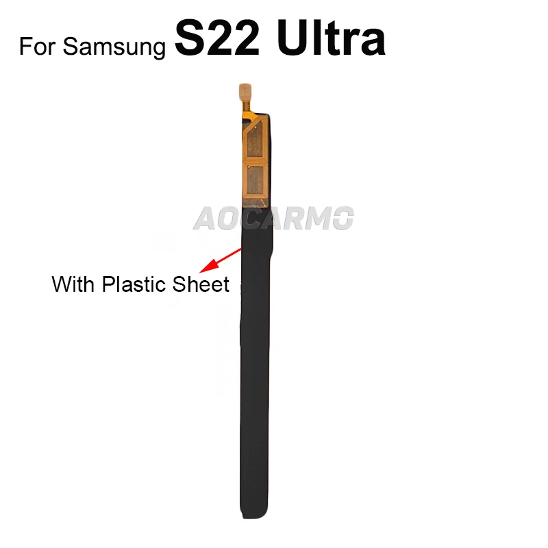 Aocarmo Stylus Touch S Pen Flex Cable Wireless Induction Coil With Plastic Plate And Adhesive For Samsung Galaxy S22 Ultra S22U