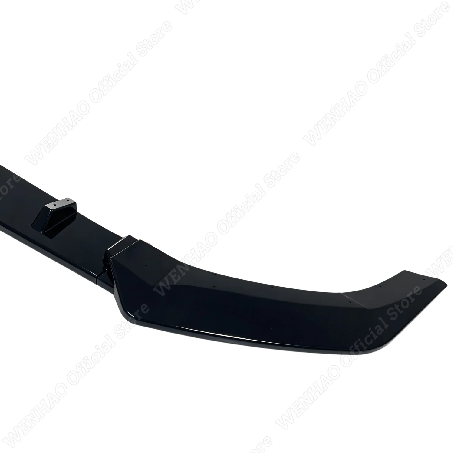 Gloss Black Car Front Bumper Lip Spoiler For Mercedes Benz W212 S212 E Class Facelift 2013 2014 2015 Body Kit Tuning Splitter view 5