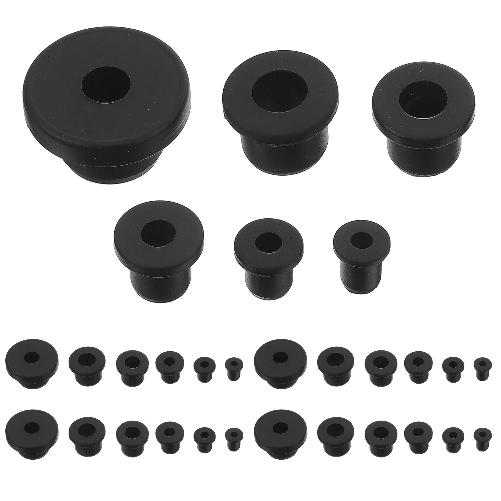 

100pcs Silicone T-Shaped Grommets Fireproof Wall Cable Pass Through Sealing Washer High Temp Resistant Wiring Protection Grommet