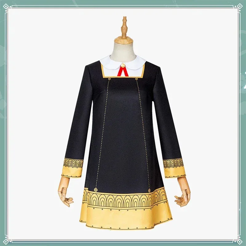 فستان أنيا المور الجديد 2025 أزياء جاسوس X التأثيرية فساتين سوداء بدلة شعر مستعار أزياء الهالوين ملابس للكبار تشي ★ ★ ★   جيه.