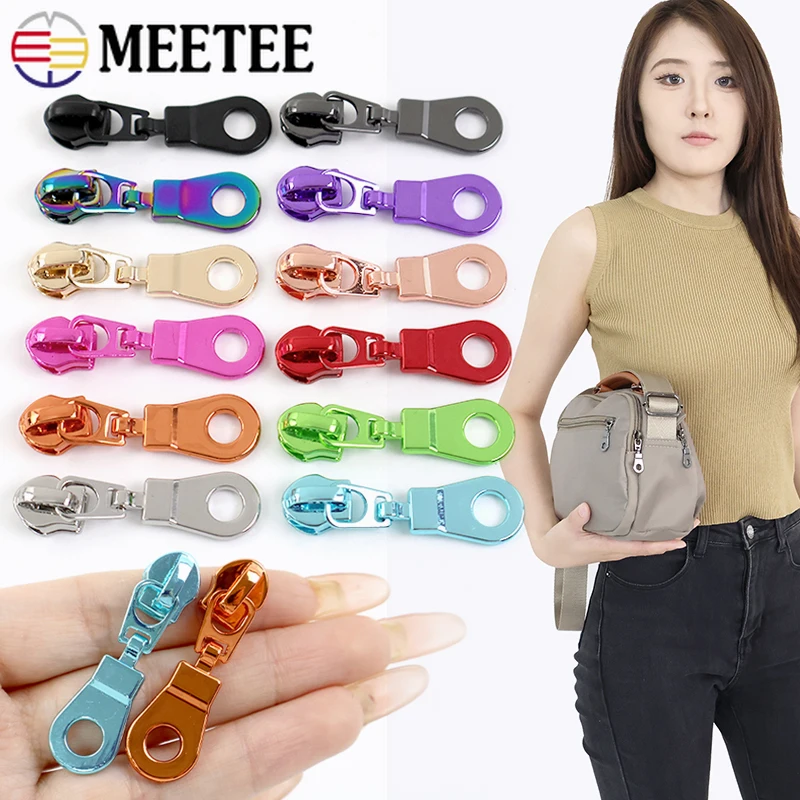 5/10/20Pcs 5# Zipper Heads For Nylon Zippers Bag Zip Puller Sliders Zips Repair Kits DIY Sewing Garment Replacement Accessories