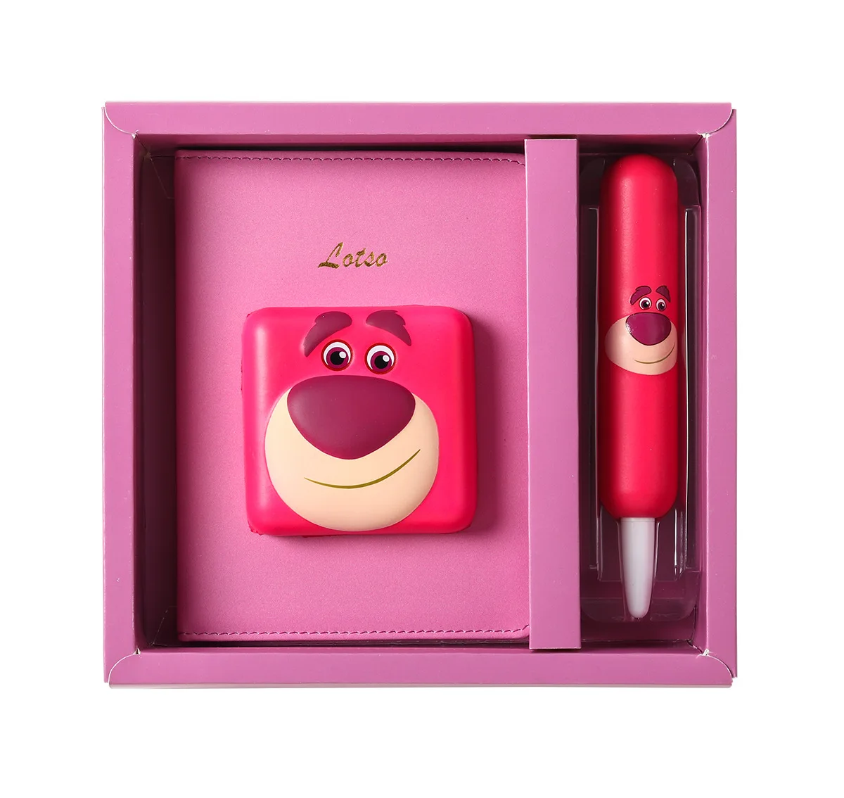 Disney Strawberry Bear Stationery Gift Box Set Decompression Pen and Decompression This Student Neutral Notepad Hand Ledger