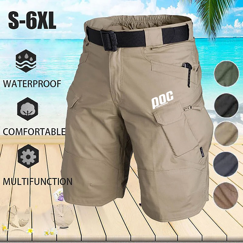 LairschDan Poc Bicycle Waterproof Breathable Shorts Bike Men's Tactical Pants MTB Road Downhill Cycling Culotte Ciclismo Hombre