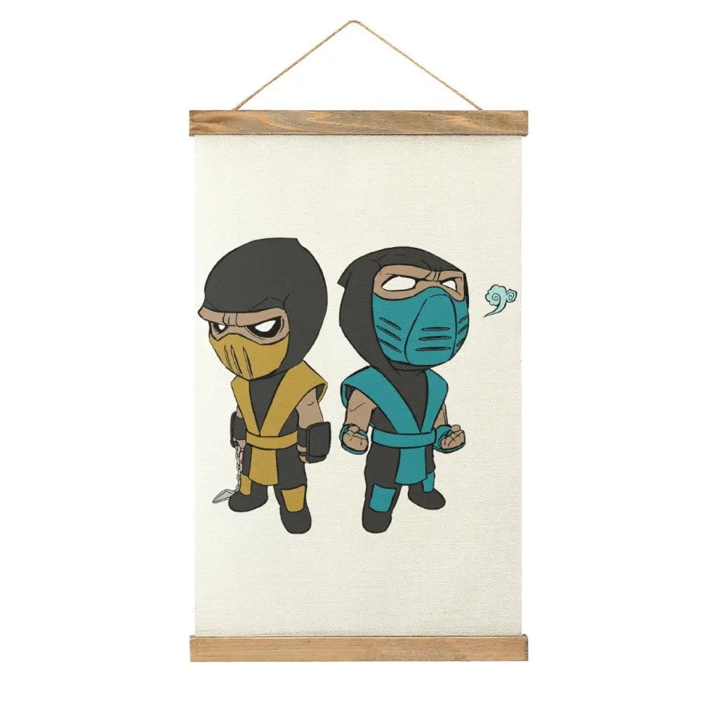 Funny Graphic Scorpion & Sub Zero Kids For Sale Canvas Hanging Picture Craft Decoration Humor Graphic Kitchen   Picture Style Ha