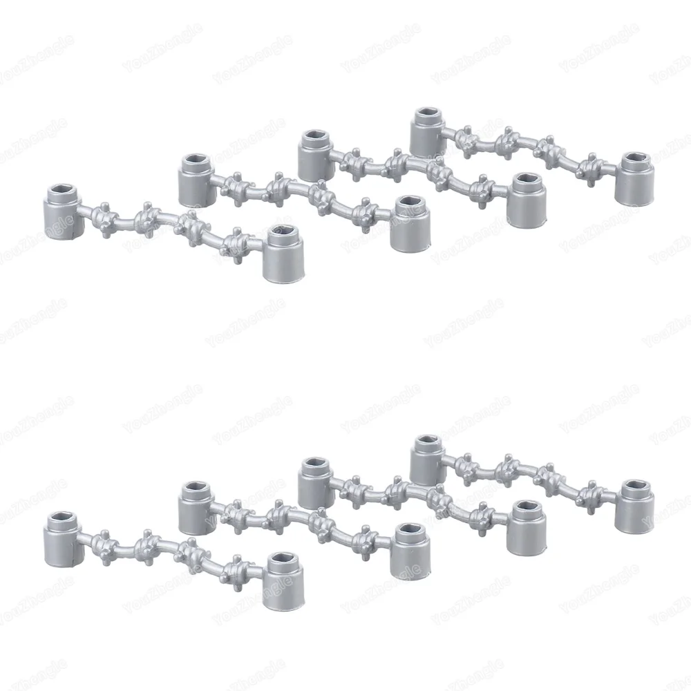 Ferro Spike Building Block MOC WW2 Figure Armi Attrezzature di ingegneria di difesa Strumenti di confinamento Set Modello di scena Regali Giocattoli per ragazzi