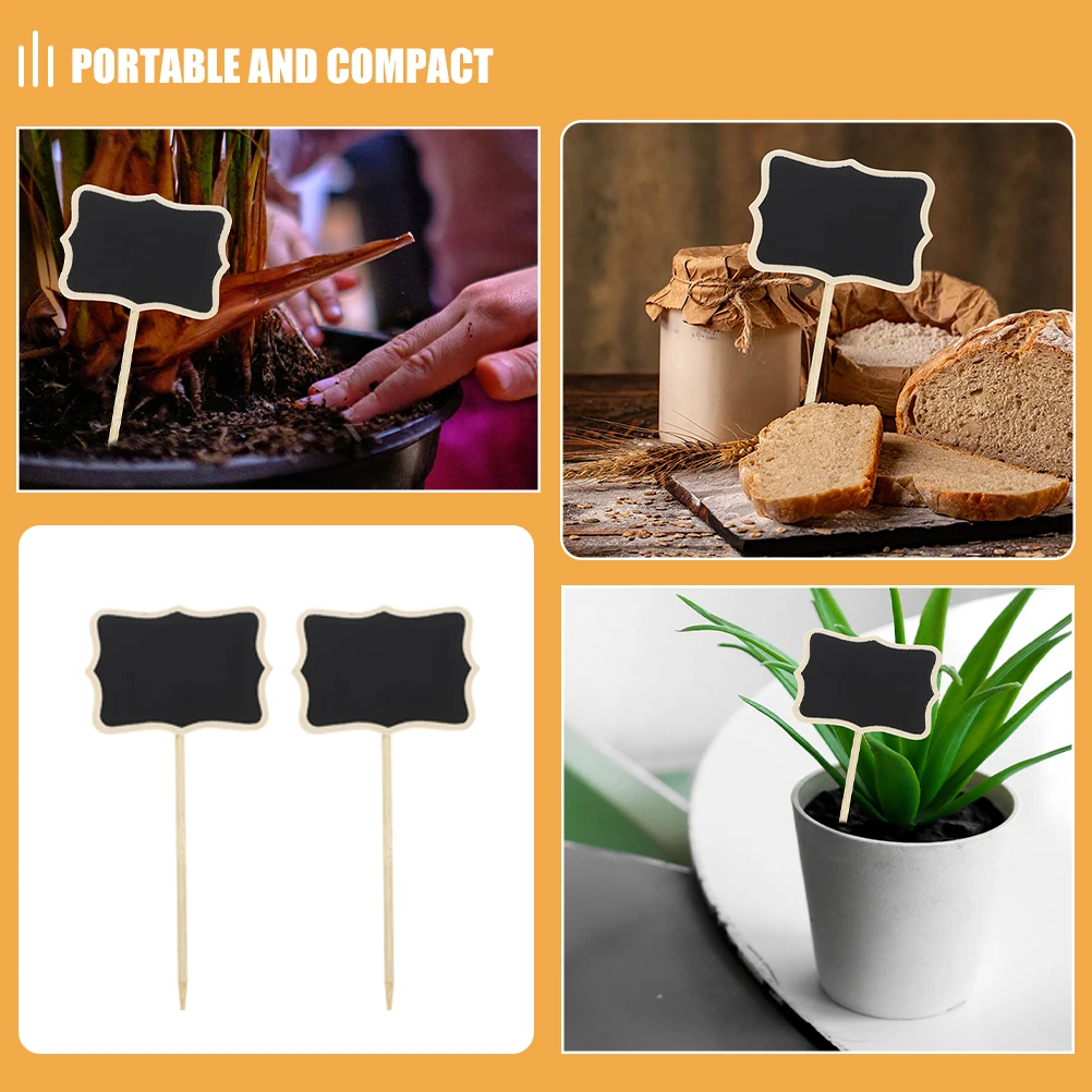 20pcs Mini Signs Reusable Small Chalkboards for Home Office School Party Buffet Gardening Food Labels Display