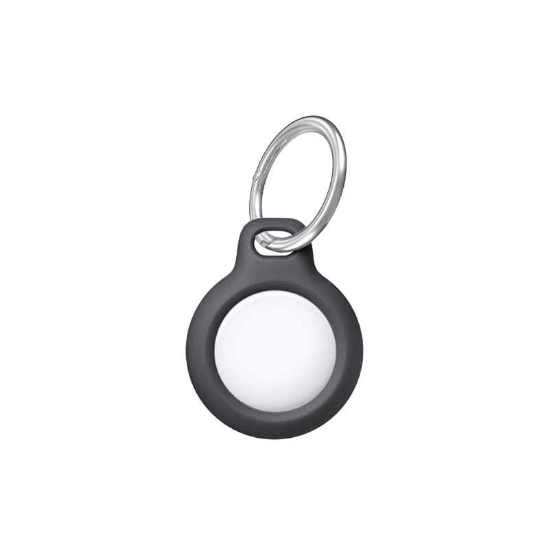 ผู้ถือที่ปลอดภัยพร้อมสายคล้องสําหรับ Apple Airtags กรณีฝาครอบป้องกันอุปกรณ์เสริม Tracker Anti-Scratch Anti-Lost พวงกุญแจ Airtag กรณี