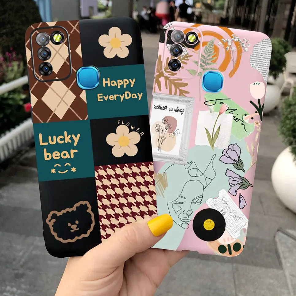 For Infinix Smart 5 / Smart 6 (3/64G) / X657B X657C X657 Case Cartoon Cool Child Pattern Cover Smart5 Smart6 Soft Silicone TPU