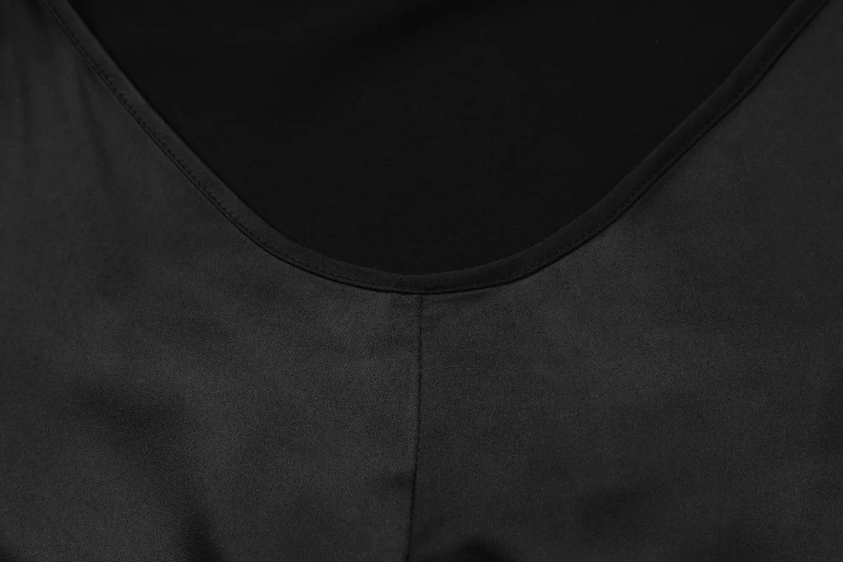 Sexy suspender vestido cor sólida verão cetim moda elegante fino ajuste mulher roupas sem mangas meados de cintura sem costas vestidos longos