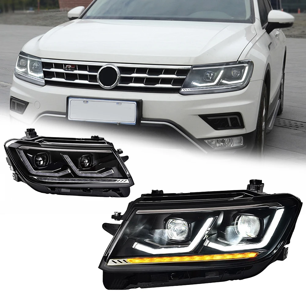 

Styling LED HeadLights For VW TIGUAN 17-21 New Style Full Led DRL Car Head Lamp Assembly Signal Accessories Modified Lamp