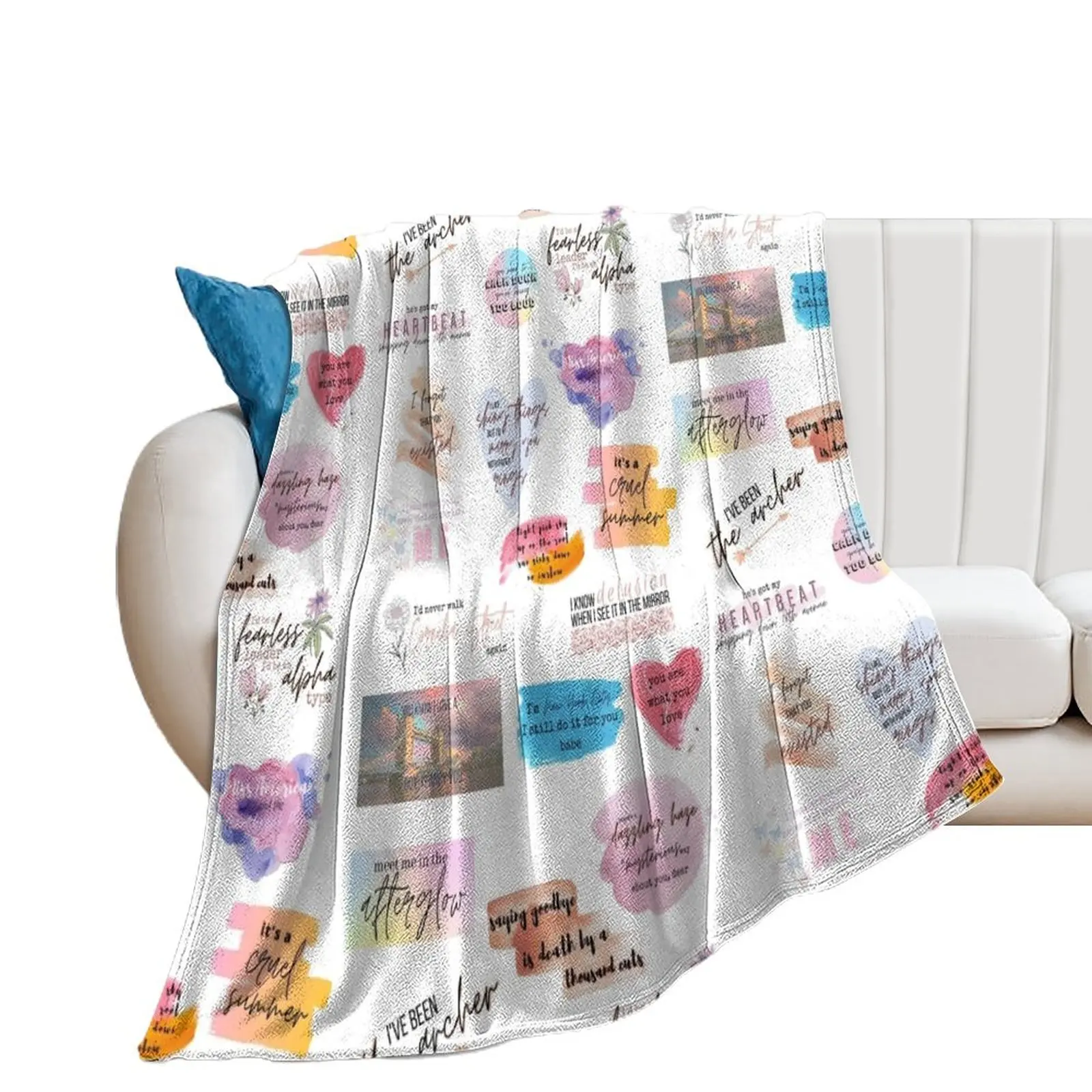 

Lover collage Throw Blanket Softest Tourist heavy to sleep Luxury Thicken Blankets