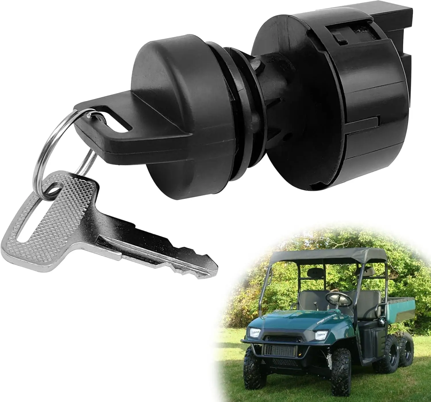 

Ignition Key Switch 2 Position 4 Pin for Polaris 2000-2001 Sportsman Scrambler Magnum Trail Blazer Trail Boss 4110264 4012163