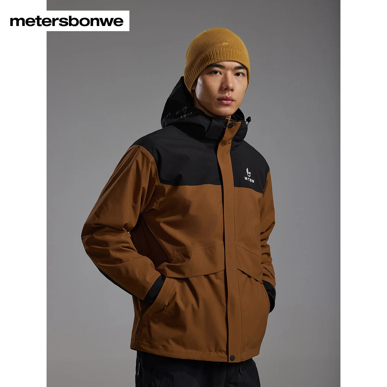 

Metersbonwe-Men And Women's New Outdoor Jackets Water Oil Repellent Fabric Stain Resistant Fabric Coats Autumn Winter