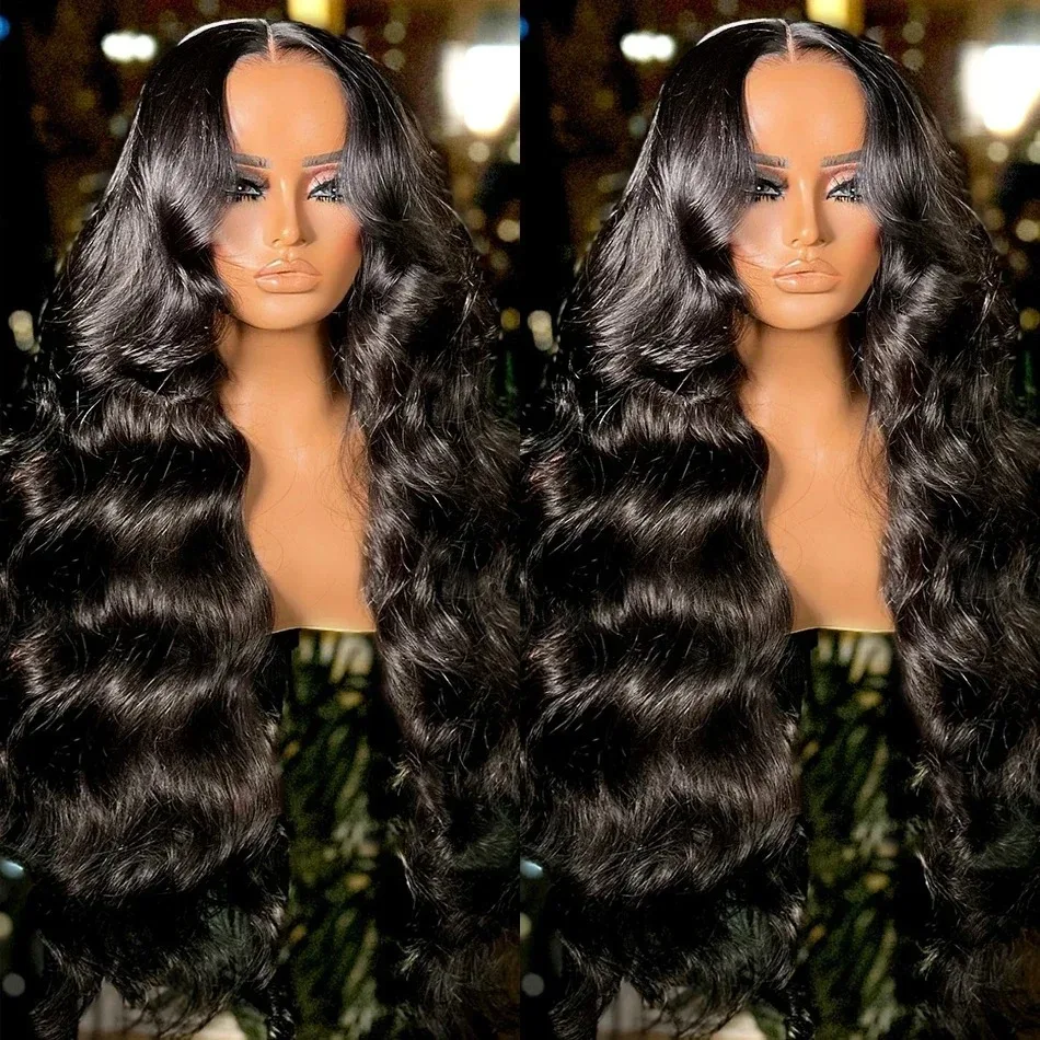 Body Wave 200 Density 30 Inch Lace Frontal Human Hair Wig 13x4 13x6 Lace Front Wig HD Transparent PrePlucked For Black Women