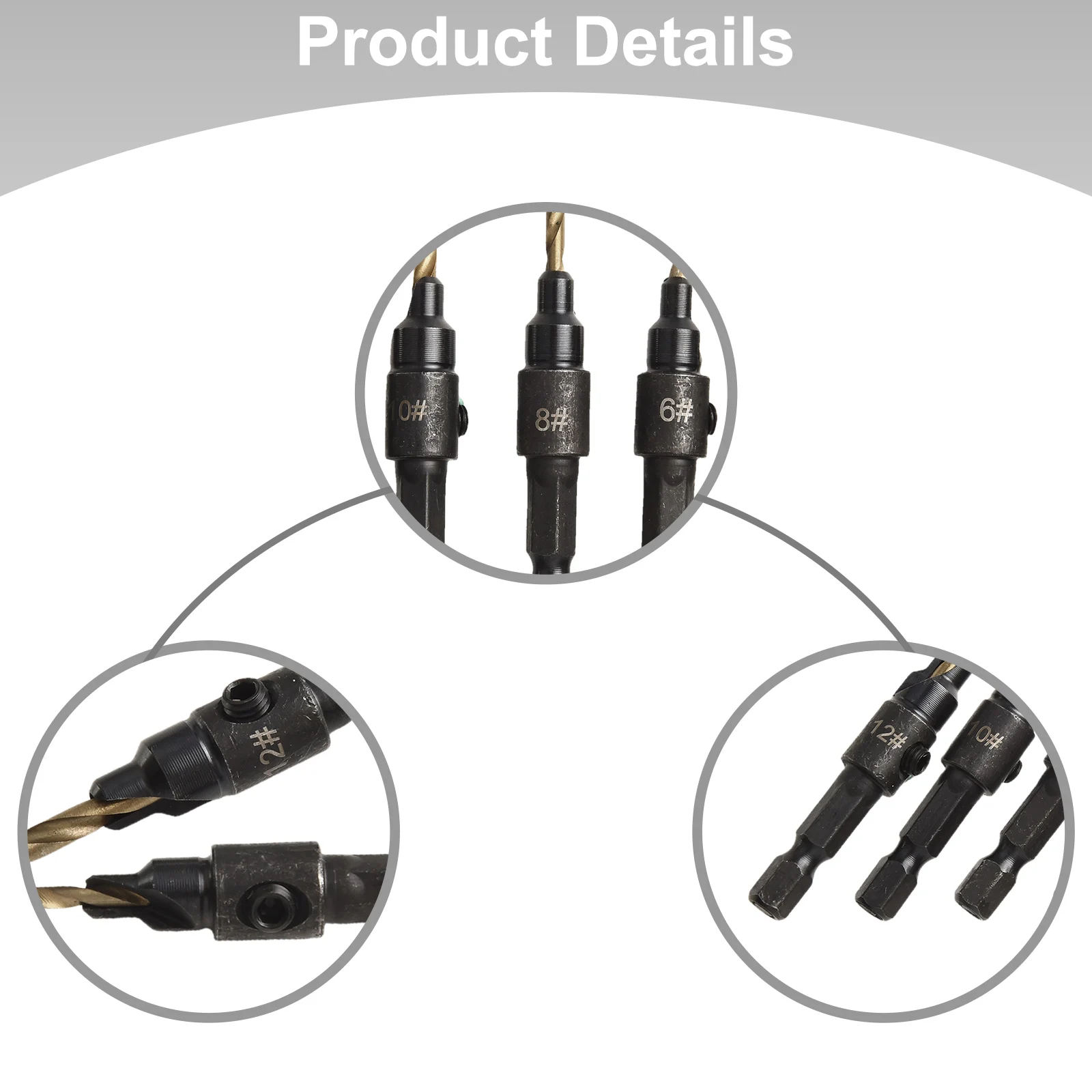 Kit trapano regolabile Trapano a cambio rapido regolabile Miglioramento dei progetti fai-da-te Ampia compatibilità Sostituzione facile della punta da trapano