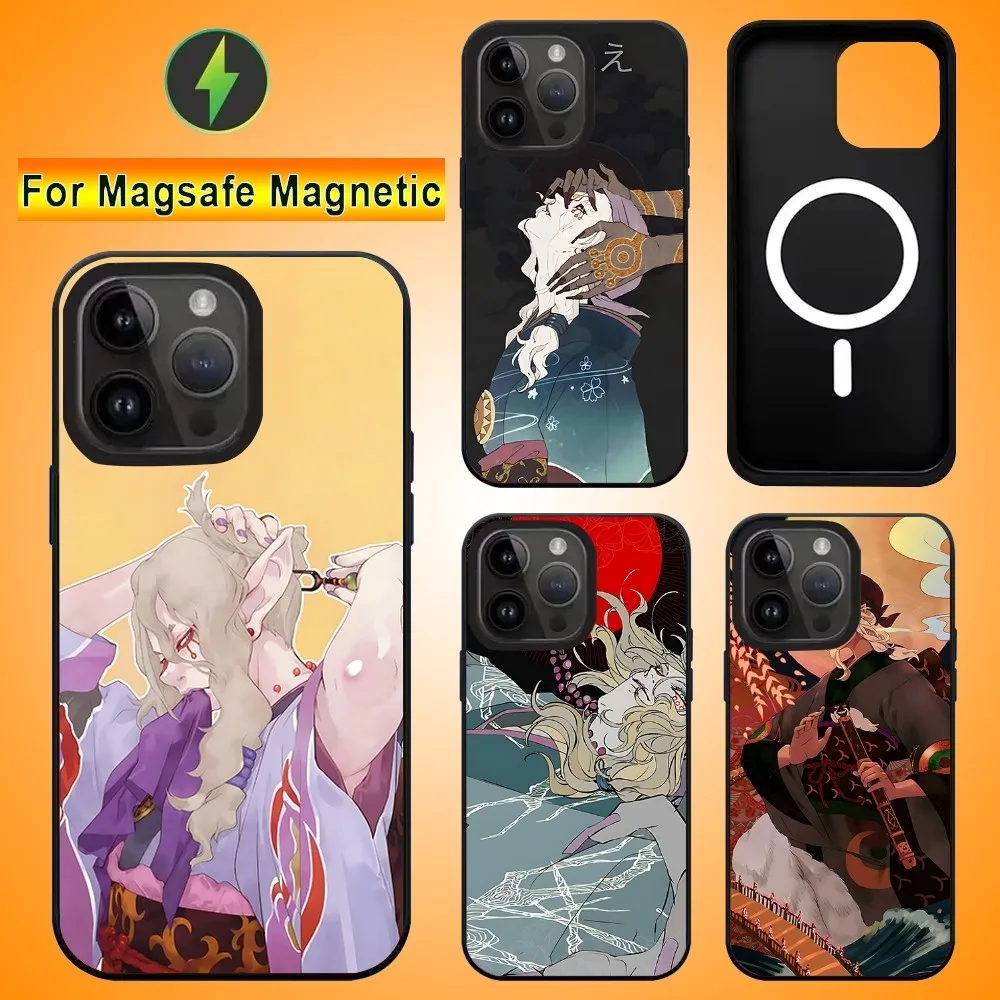 Anime Mononoke Kusuriuri Phone Case For IPhone 15 14 13 16 Pro Max 11 12 Mini Alex Mirror For Magsafe Wireless Charging Cover