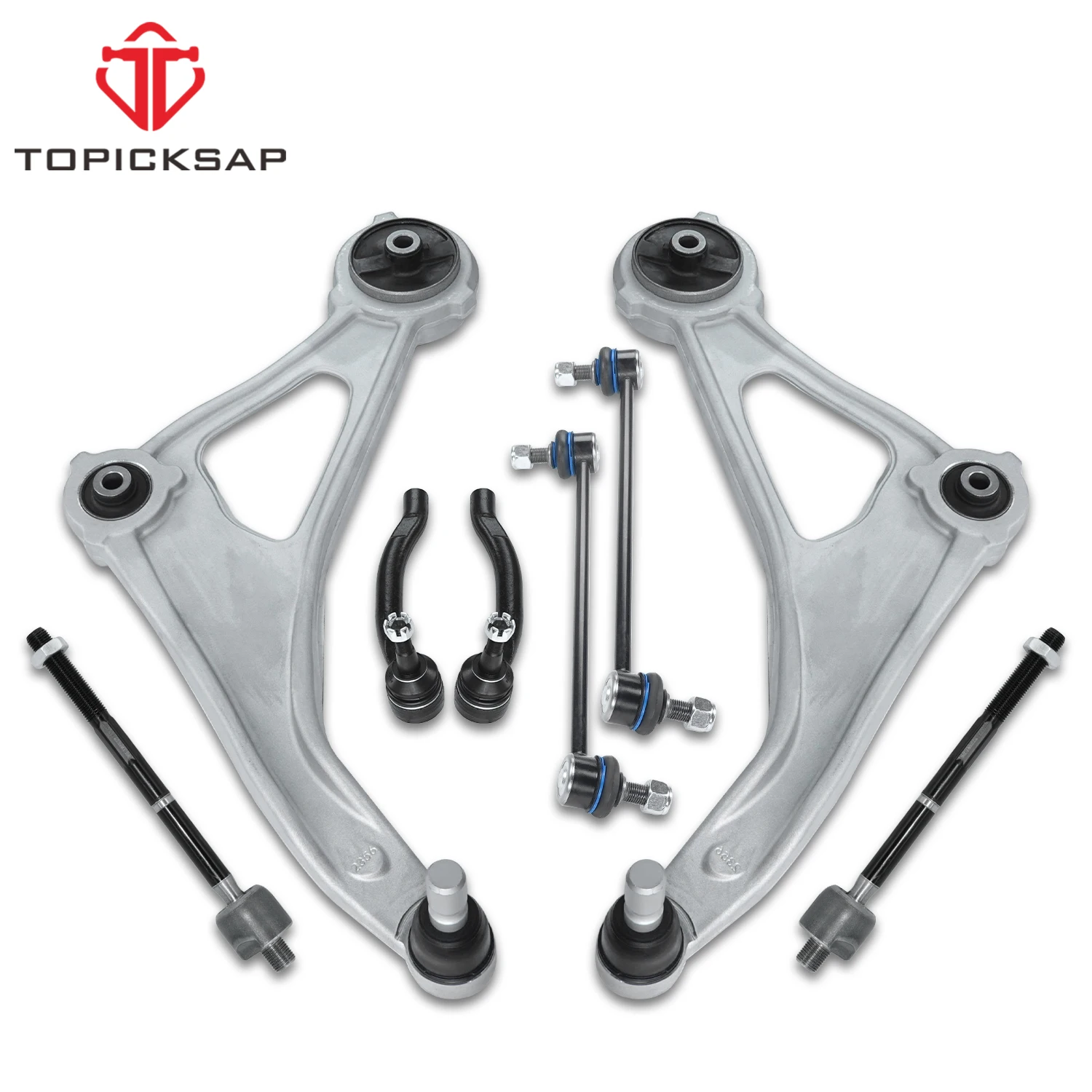 

TOPICKSAP 8pcs Front Lower Control Arm w/Ball Joint Sway Bar Tie Rod End Link Kit for 2015-2022 Nissan Altima Maxima K622838