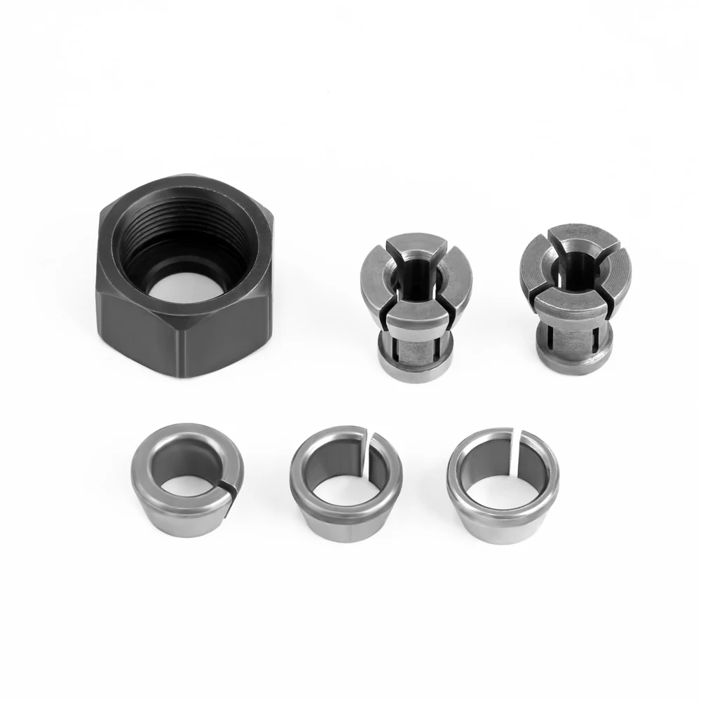 LAVIE Carving Machine Collet Trimming Machine Woodworking Accessories Adapter ER Clamp Nut -C NUT COLLET