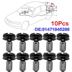 10pcs Trunk Lid Dash Cover Boot Lining Trim Battery Cover Clips 51471945266 For BMW E46 E39 E60 E34 E30 E92 E90 F10 Accessories