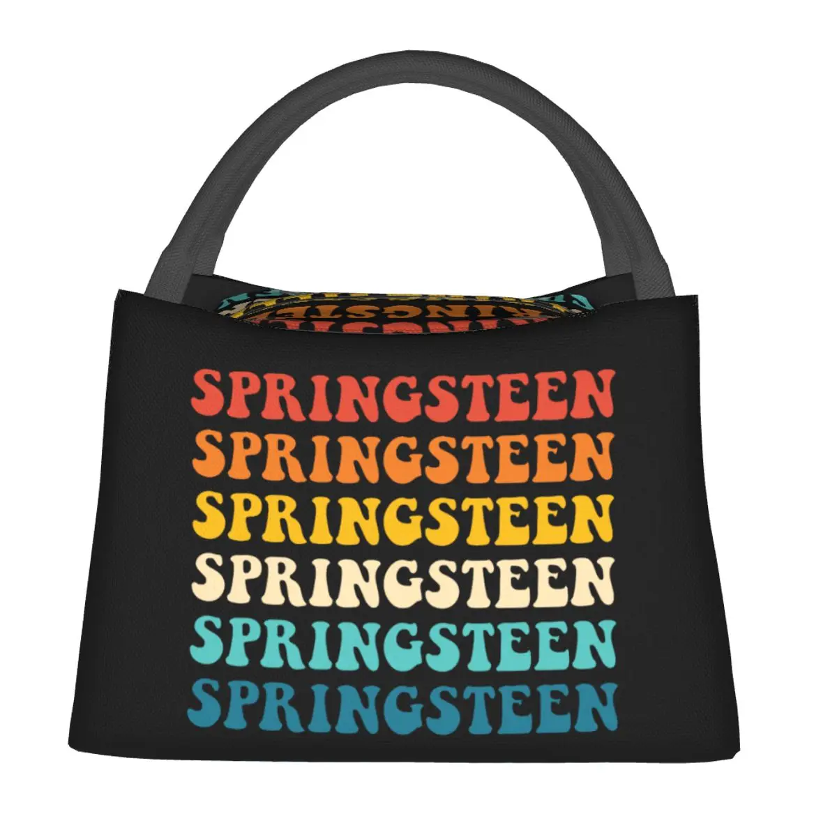 Springsteen Vintage Groovy Retro Vintage Boss Co Lunch Bags Insulated Bento Box Lunch Tote Picnic Bags Thermal Bag for Woman