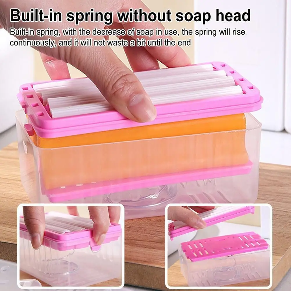 Soap Box Multifunctional Laundry No Hand Rubbing Soap Box Soap Box Brush Home Storage Box Drain