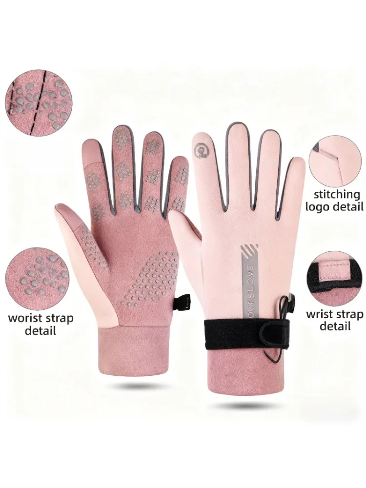 AliExpress Women's Touchscreen Thermal Gloves - Anti-Slip Outdoor Sports Running Gloves Winter Cold Weather Warm Gloves