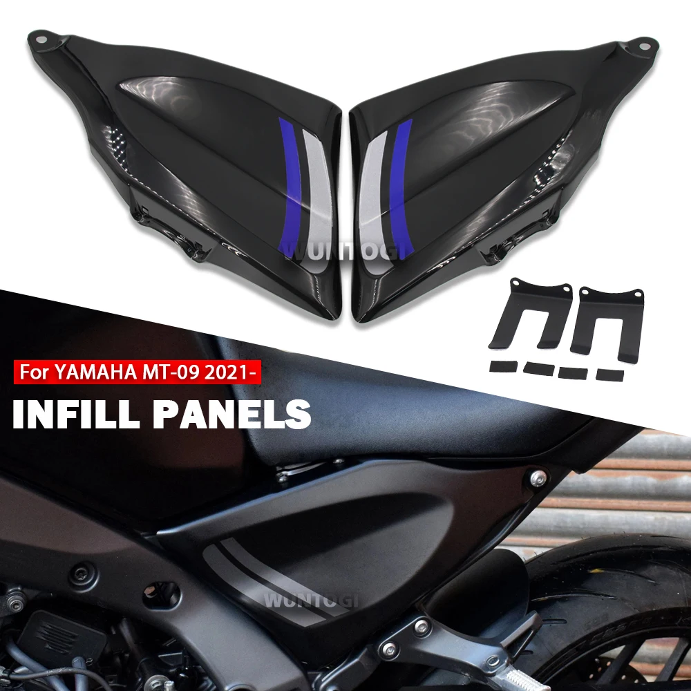 

For Yamaha MT09 MT-09 MT 09 2021- Motorcycle Infill Panels Frame Protector Cover Infill Side Panels Fairings with Mounting Kit