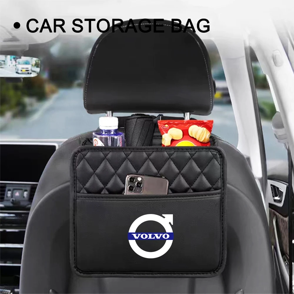 

Автомобильный органайзер на заднем сиденье, многофункциональная автомобильная сумка для хранения, держатель для стакана с водой для Volvo Xc60 Xc90 V40 V60 V50 S60, автомобильные аксессуары