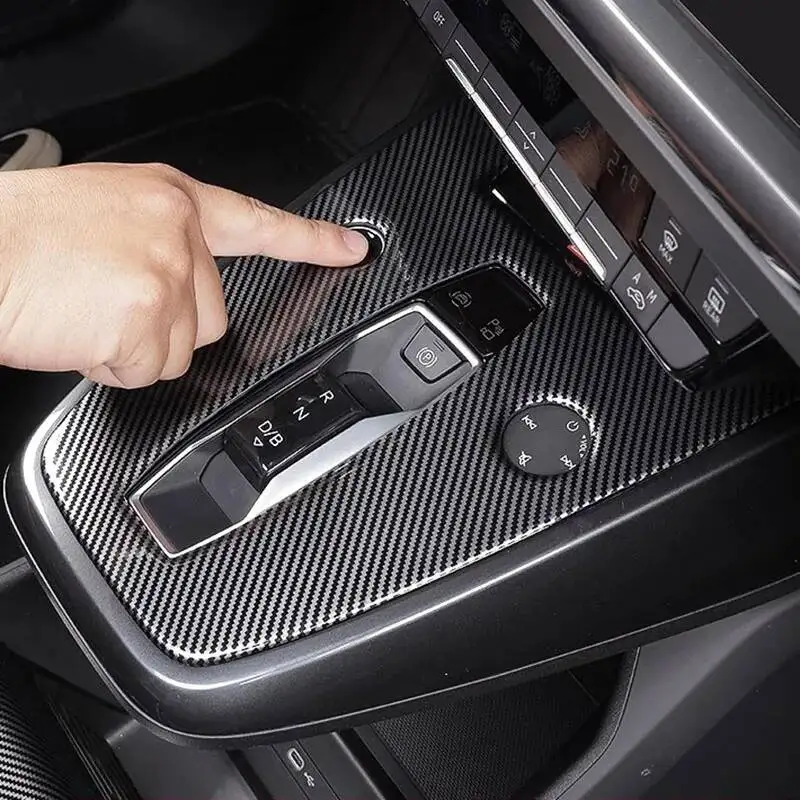 

Для Audi Q4 E-Tron 2021-2025: Защитная накладка на панель переключения передач, наклейка на подстаканник, аксессуары для стайлинга интерьера