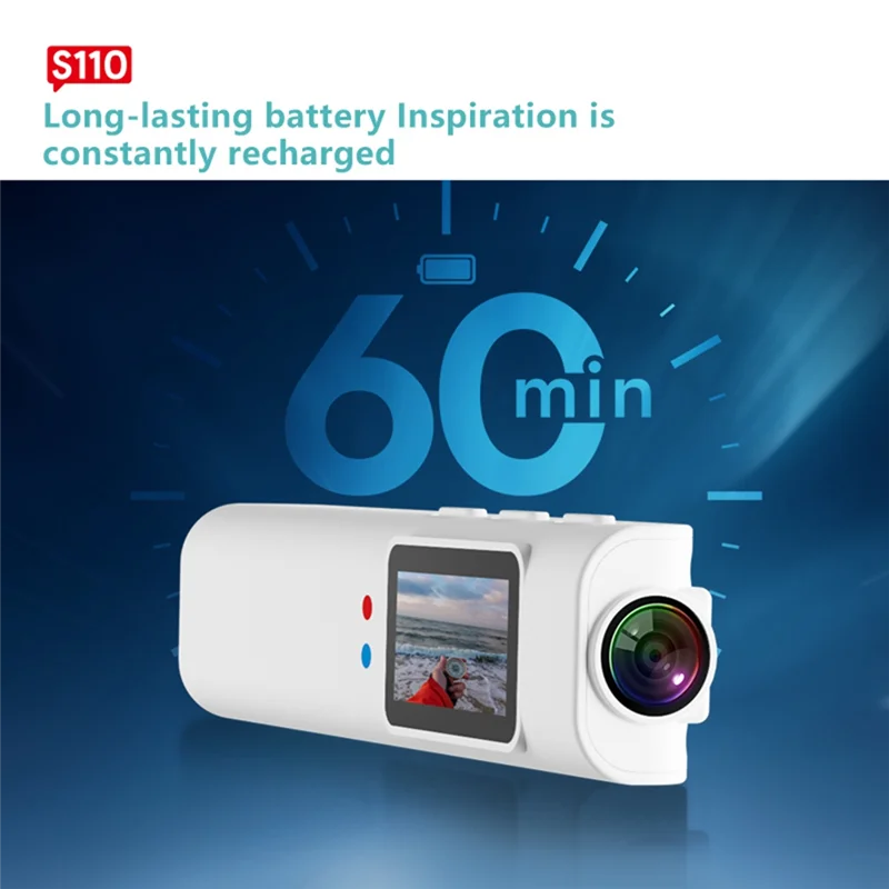 N82R FPV Glasses Camera 2.7K Wearable Wifi Video Camcorder Camera 110°Wide Angle Lens APP Control Action Camera