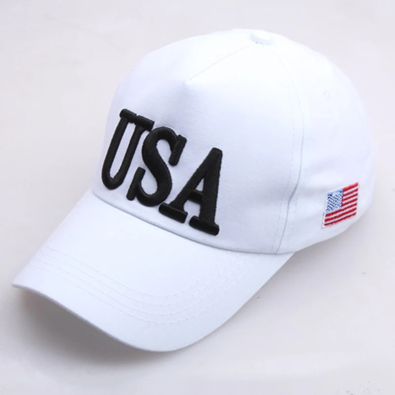 USA flag embroidered baseball caps, men's and women's outdoor sports event casual baseball caps, casual and fashionable