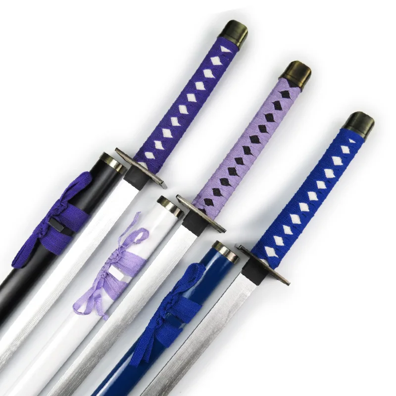 100 cm/33.37in Middeleeuwse Zwaard Houten Anime Randapparatuur Model Wapens Rekwisieten Met Schede Duizend Kersenbloesems Cosplay Gift Speelgoed