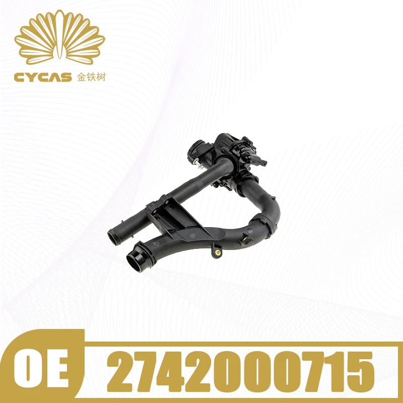 CYCAS Coolant Thermostat 2742000715 2742003400 For Mercedes Benz W205 W212 W213 GLC GLK CLS C200 C300 E200 E260 E300 Accessories