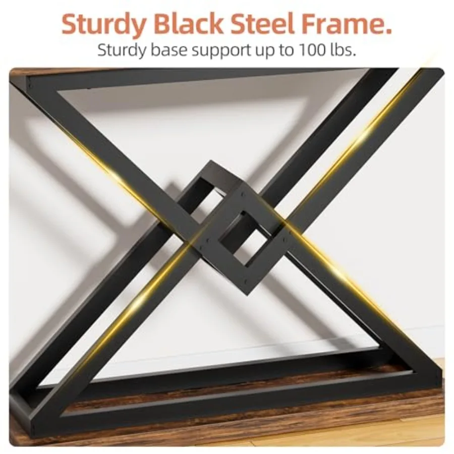 39.4 طاولة وحدة التحكم طاولة المدخل الصناعية تصميم مثلث لغرفة المعيشة طاولات أريكة خشبية لمدخل المدخل بهو م