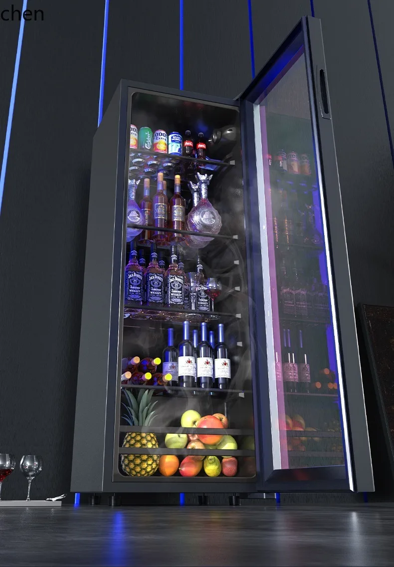 LXC Ice Bar Huishoudelijke koelkast Fresh Keeper Transparante drankkoelkast Kantoor Klein