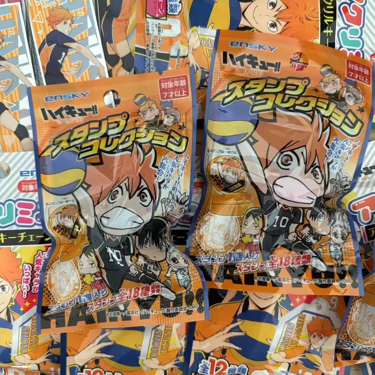 Original Anime Haikyuu Anime!! Hinata Shoyo Kageyama Tobio Boxuto Kotaro Card Sticker Badge Acrylic Pendant Fan Collection Gift