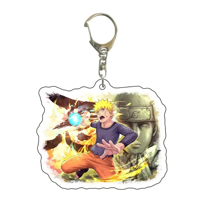 5cm Creative Naruto Anime Animation Peripheral Uchihiro Bojita Banbo Fengshui Gate Naruto Acrylic Key Chain Gift