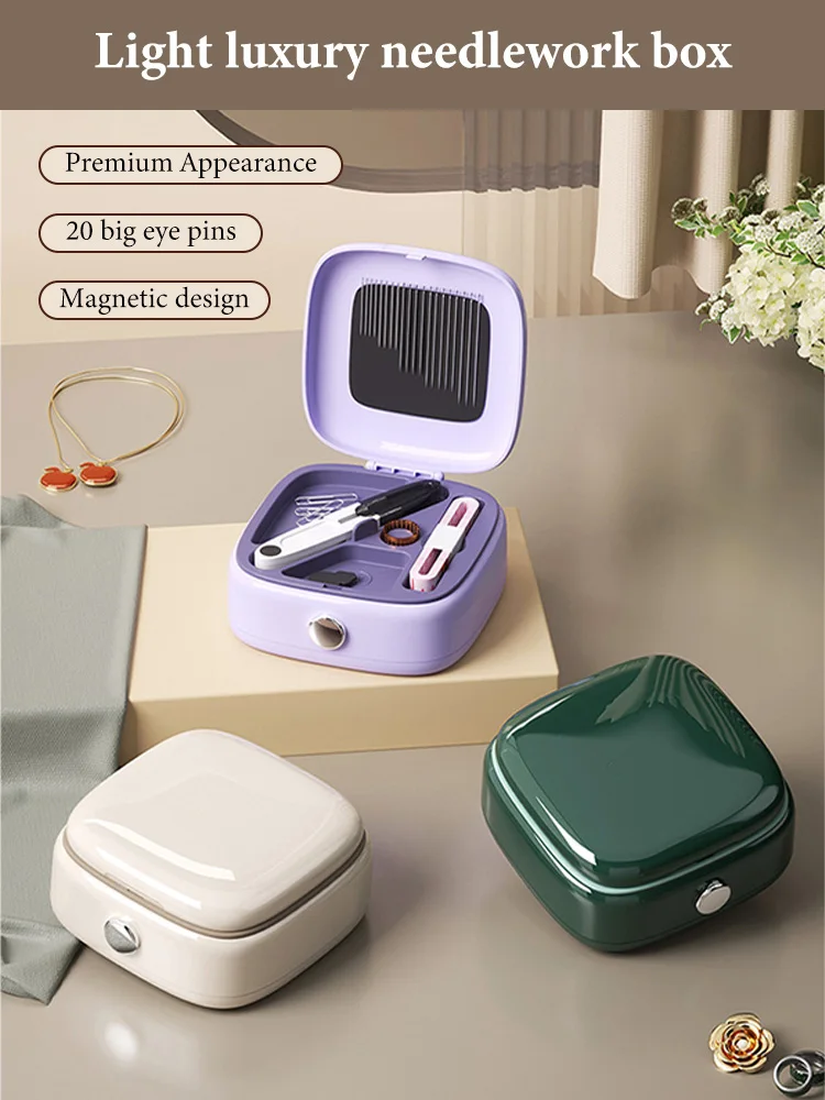 Magnetic Sewing Tool Kit Sewing Box Set Household Convenient Small Simple Dormitory Student Sewing Tough Bag Tool Storage