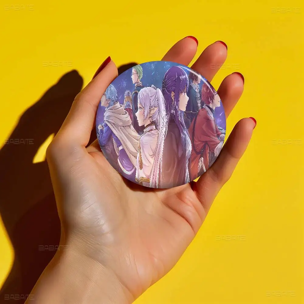 حار اليابان أنيمي كاريكاتير Frieren لينة زر دبوس مشرق مطبوعة أيقونة هدية للأصدقاء شارة طوق بروش التلبيب دبوس معدني #3