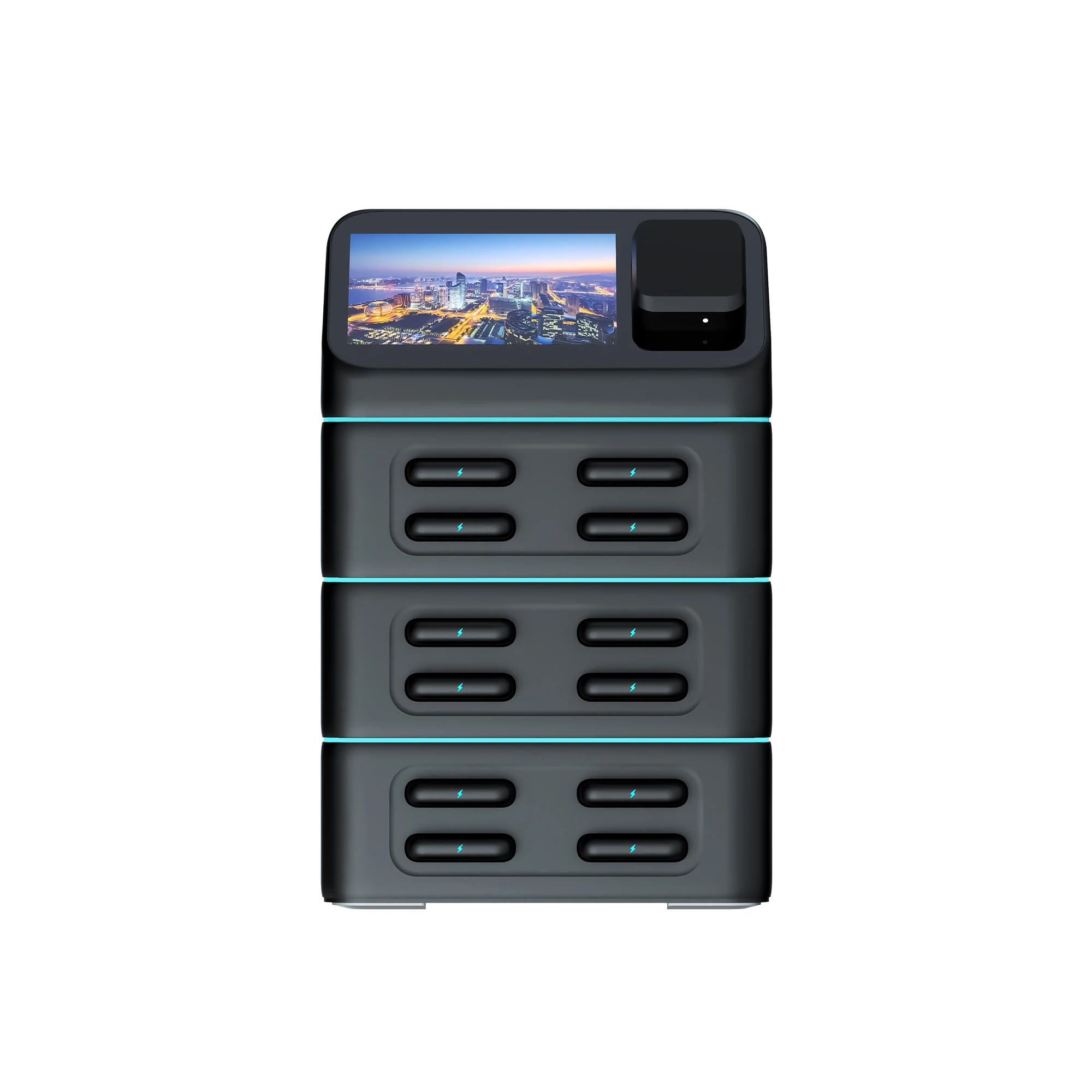 12 Slots Custom Billboard Rental Power Bank Sharing Powerbank Vending Machine Fast Chargers Shared Cell Phone Charging Station